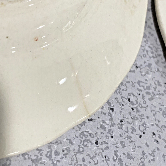 Reynolds Spode Copeland Fine Bone China Floral Bread & Butter Plates (4) FLAW - Picture 7 of 8